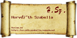 Horváth Szabella névjegykártya